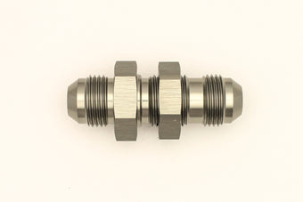 compare product DeatschWerks 8AN Male Flare To 8AN Male Flare Bulkhead Adapter (Incl. Nut)