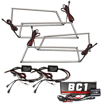 compare product Oracle Chevy Silverado 03-06 Square Dual Halo Kit - ColorSHIFT w/ BC1 Controller