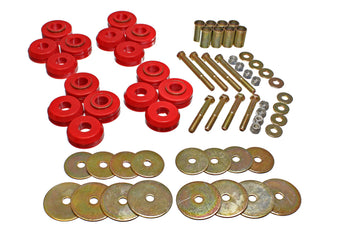 compare product Energy Suspension Bronco Body Mount W/Hardware - Red