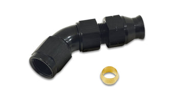 compare product Vibrant 45 Degree 1/2in Tube to Female 8AN Adapter
