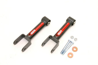 compare product BMR 79-04 Fox Mustang Upper Control Arm Non-Adj. w/ Spherical Bearings - Black Hammertone