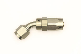 compare product DeatschWerks 6AN Female Swivel 45-Degree Hose End CPE