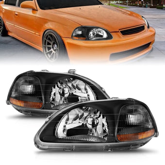 compare product ANZO 1996-1998 Honda Civic Crystal Headlights Black