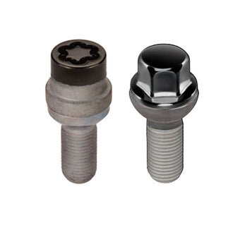 compare product McGard 5 Lug Hex Install Kit w/Locks (Radius Seat Bolt) M14X1.5 / 17mm Hex / 35.4mm Shank L. - Black