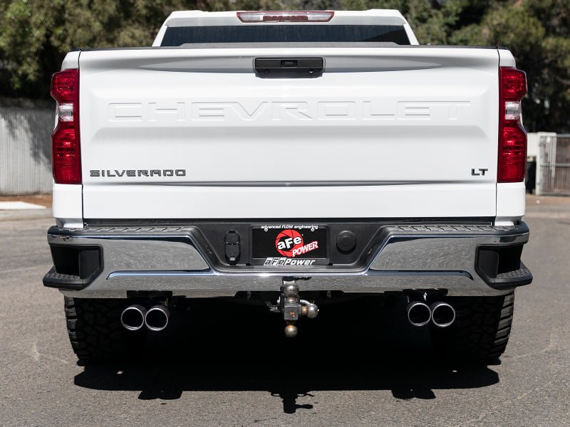 aFe Vulcan Series 3in - 2 - 1/2in 304 SS Cat - Back 2019 GM Silverado / Sierra 1500 V8 - 5.3L w/ Black Tips - My Store