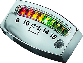 compare product Kuryakyn LED Battery Gauge Universal Chrome