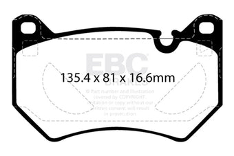 compare product EBC 2018+ Audi Q5 FY 2.0T Yellowstuff Front Brake Pads