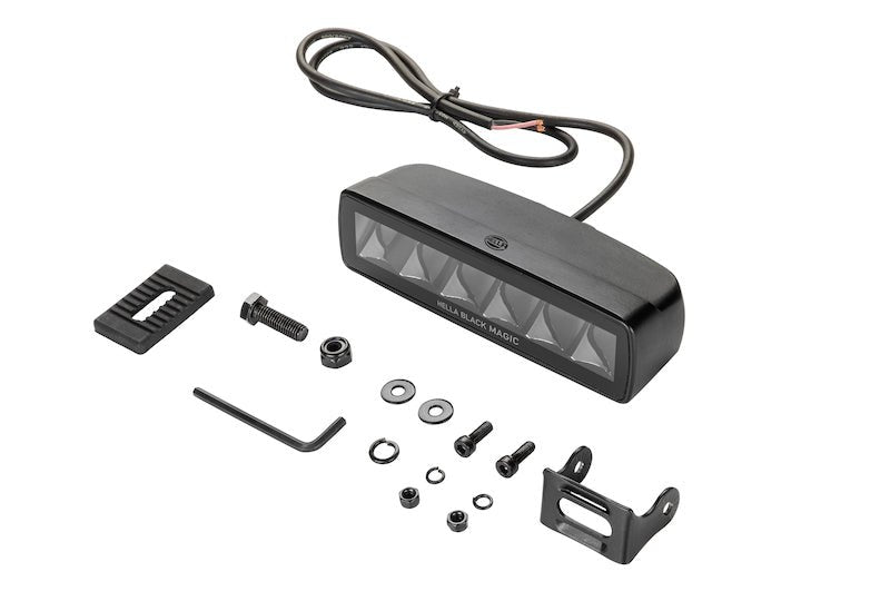 Hella Universal Black Magic 6 L.E.D. Mini Light Bar - Spot Beam - My Store