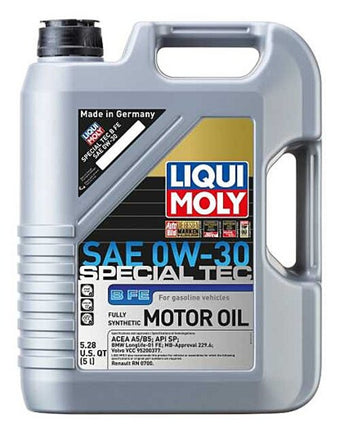 compare product LIQUI MOLY 5L Special Tec B FE Motor Oil SAE 0W30