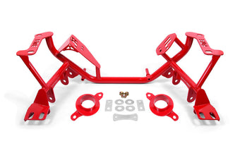 compare product BMR 79-95 Ford Mustang K-Member Standard Version w/Spring Perches - Red