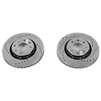 compare product Power Stop 04-11 Chevrolet Aveo Front Evolution Drilled & Slotted Rotors - Pair
