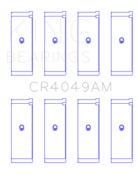 King Engine Bearings Mitsubishi 4G15/G15B/G4DJ (Size 0.25mm) Connecting Rod Bearing Set - My Store