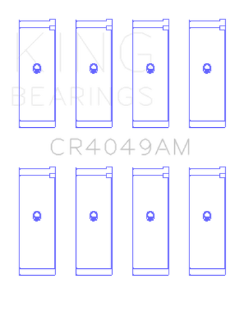 compare product King Engine Bearings Mitsubishi 4G15/G15B/G4DJ (Size 0.25mm) Connecting Rod Bearing Set
