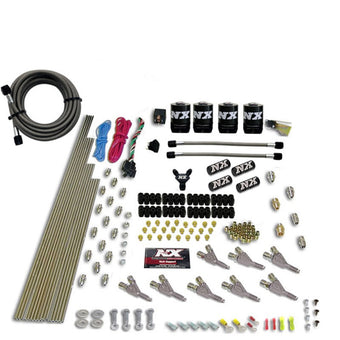 compare product Nitrous Express Vortech Nozzle Nitrous Kit (200-500HP) Gas w/Dist Block & 4 Solenoids w/o Bottle
