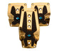 NRG Aluminum Sport Pedal M/T - Chrome Gold w/Black Rubber Inserts - My Store