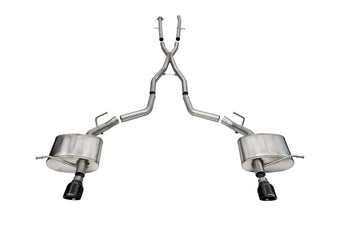 compare product Corsa 2011-2025 Dodge Durango Xtreme 2.5in Cat-Back Dual Rear Exit w/ Single 4.5in Black PVD Tips