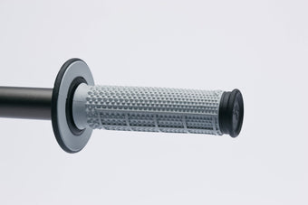compare product Renthal MX Dual Compound Grips Taper 1/2 Waffle - Grey/ Black