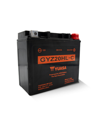 compare product Yuasa GYZ20HL-C High Performance Maintenance Free AGM 12-Volt Battery