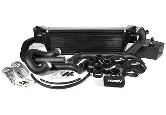 compare product PERRIN 15-21 Subaru WRX/STI Front Mount Intercooler Core + Mounting Beam - Black Core