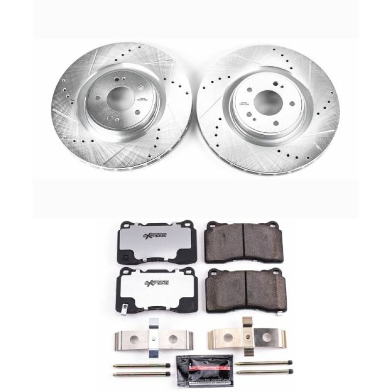 Power Stop 08 - 15 Mitsubishi Lancer Front Z26 Street Warrior Brake Kit - My Store