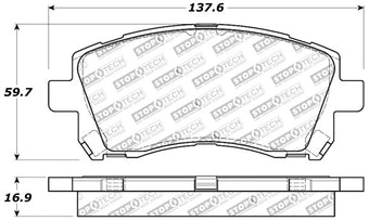 compare product StopTech Performance 02-03 WRX Front Brake Pads