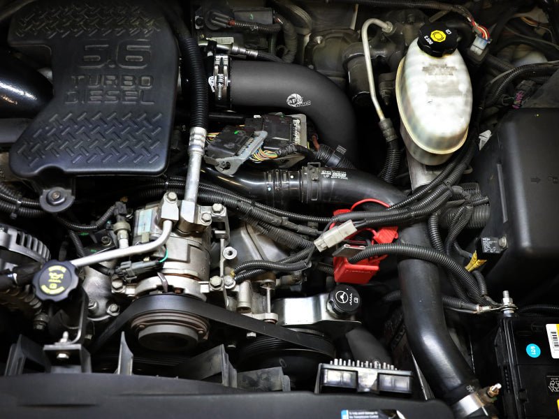 aFe 06 - 10 GM Diesel Trucks V8 6.6L BladeRunner Aluminum Hot & Cold Charge Pipe Kit - Black - My Store