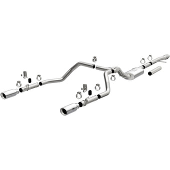 compare product MagnaFlow 2019 Chevy Silverado 1500 V8 5.3L/V6 4.3 Street Series Dual Exit Exhaust w/ Polished Tips