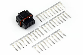 compare product Haltech AMP 34 Pin Key 2 4 Row Superseal Connector Plug & Pins