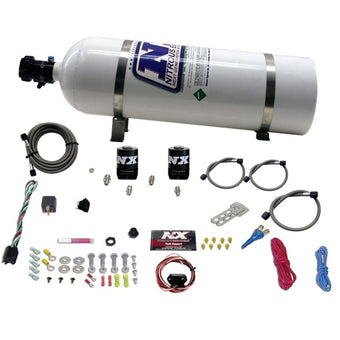 compare product Nitrous Express Universal Fly By Wire Single Nozzle Nitrous Kit w/15lb Bottle (Incl TPS Switch)