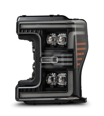 compare product AlphaRex 17-19 Ford F-250/350/450 SD NOVA-Series LED Proj Headlights Alpha-Bk w/Acv Light SS & SBDRL