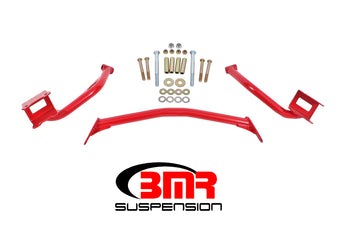 compare product BMR 79-04 Fox Mustang Tubular Style Upper Torque Box Reinforcement Plates - Red