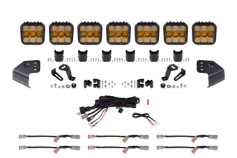 compare product Diode Dynamics Bronco SS5 Sport CrossLink Windshield - Yellow Combo Lightbar Kit