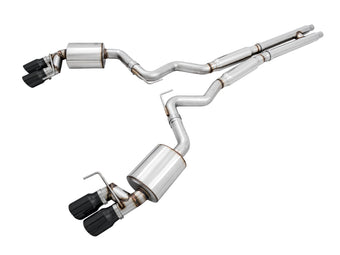 compare product AWE Tuning 2018+ Ford Mustang GT (S550) Cat-Back Exhaust - Touring Edition (Quad Diamond Black Tips)