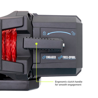 compare product Borne Off-Road 12K Winch - Red Synthetic Rope