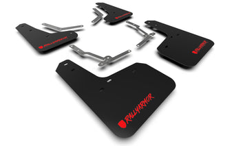compare product Rally Armor 12-19 Ford Focus ST / 16-19 RS Black UR Mud Flap w/Red Altered Font Logo