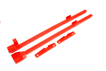 compare product BMR 79-93 Fox Mustang Hardtop Only Weld-On Boxed Premium Subframe Connectors - Red