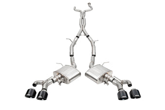 compare product Corsa 22-25 Cadillac CT4 V Blackwing 3in Active Valve Cat-Back - 4.5in Black Tip