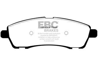 compare product EBC 00-02 Ford Excursion 5.4 2WD Greenstuff Rear Brake Pads