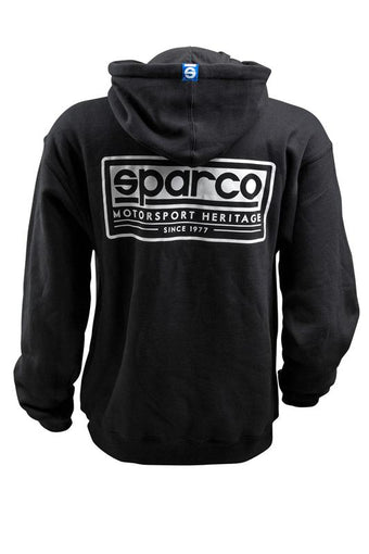 compare product Sparco Sweatshirt Hooded Heritage Blk Me