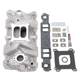compare product Edelbrock Manifold Installation Kit Performer RPM SBC 1957-1986 Natural Finish
