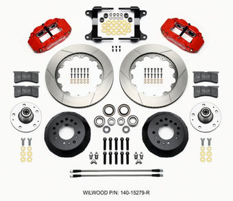 compare product Wilwood Narrow Superlite 6R Front Hub Kit 14.00in Red 82-92 Camaro//Firebird