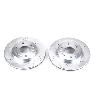 compare product Power Stop 05-18 Chevrolet Silverado 1500 Front Evolution Drilled & Slotted Rotors - Pair