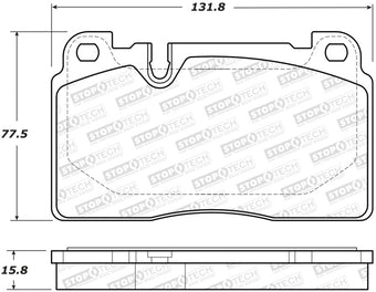 compare product StopTech 07-15 Audi Q7 Street Performance Front Brake Pads