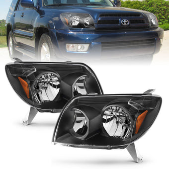 compare product ANZO 2003-2005 Toyota 4Runner Crystal Headlights Black