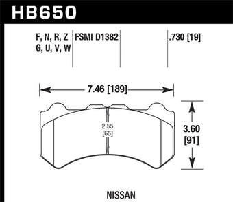 compare product Hawk 09-11 Nissan GT-R Performance Ceramic Street Front Brake Pads