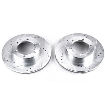compare product Power Stop 91-96 Toyota 4Runner Front Evolution Drilled & Slotted Rotors - Pair