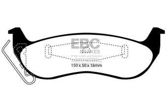compare product EBC 03+ Ford Crown Victoria 4.6 Greenstuff Rear Brake Pads