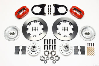 compare product Wilwood Forged Dynalite Front Kit 12.19in Red 37-48 Ford Psgr. Car Spindle