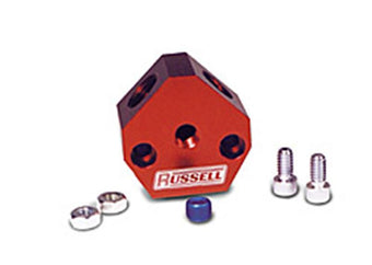 compare product Russell Performance Billet Aluminum Y-Block w/ 3/8in inlet & outlet