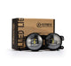 AlphaRex Universal Chrysler/Dodge/Hummer/Jeep DoubleTap Dual Color LED Proj Fog Lights - White/Amber - My Store